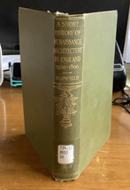 Short History of Renaissance Architecture in England 1500-1800 HB - £20.96 GBP