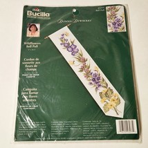 Bucilla Counted Cross Stitch Kit Wild Flowers Bell Pull #43277 NEW - $28.45