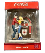 Coca-Cola Brand Mini Clock Retro Dancing at The Jukebox - $531.97 MXN