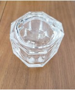 Vintage Tiffany &amp; Co. Heavy Clear Glass Crystal Covered Octagon Trinket Box - $60.65 CAD
