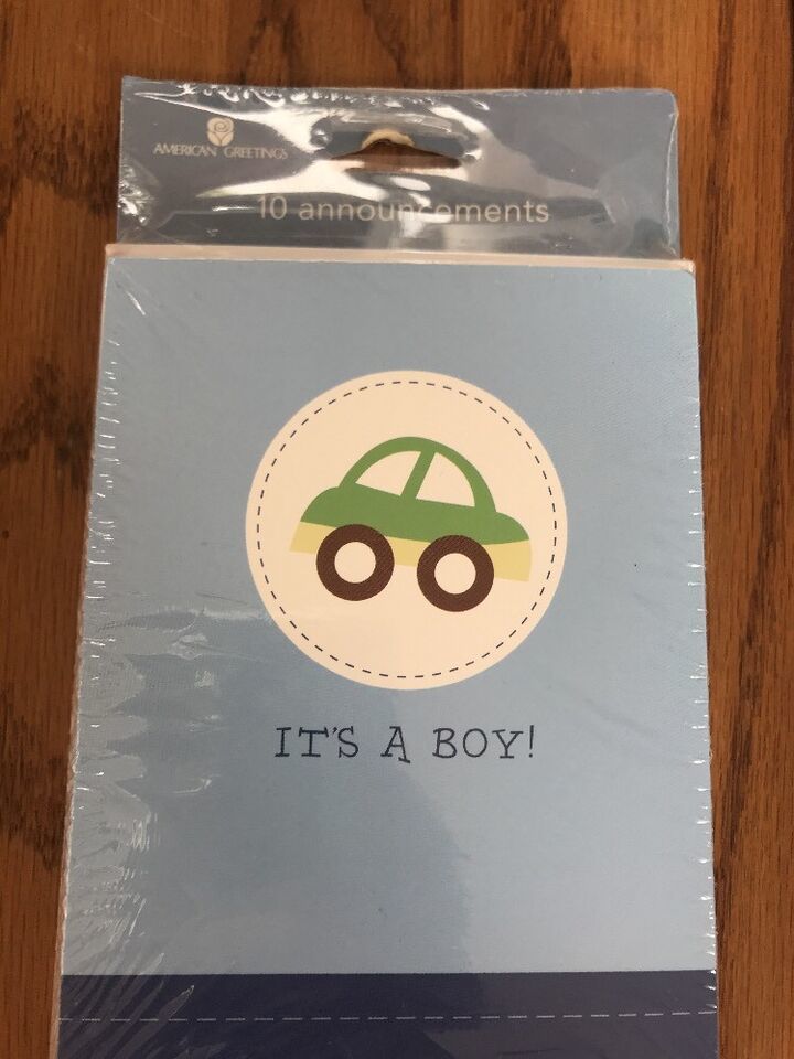 American Greetings 10 Announcements  Ships N 24h - $3.71