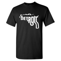 Detroit Smoking Gun - Mac TV Michigan Adult T Shirt - Small - Black - £18.87 GBP