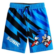 Sonic The Hedgehog Sega UPF-50 Swim Trunks Bathing Suit Nwt Boys Sz. 4, 5-6 Or 7 - £13.97 GBP