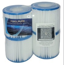 Pack of 4 Poolpure Filter Cartridges Spa Pool PLF-INTD, Compatible with Type D - £12.27 GBP