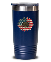 Independence Day Tumbler America Sunflower Blue-T-20oz  - £24.14 GBP