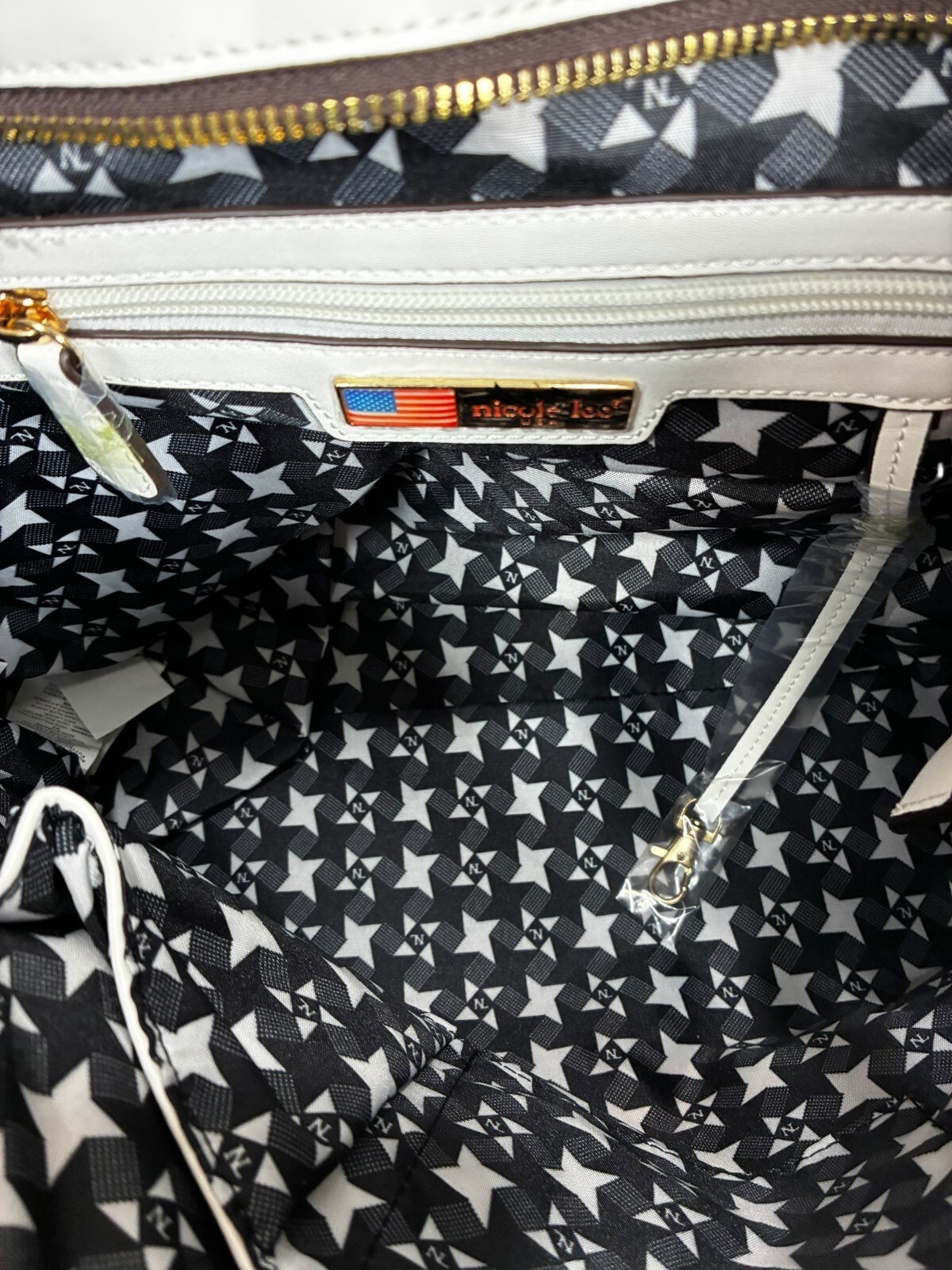 Nicole Lee Hobo Bag with Laser Cut and Embroidery Yellow + Pouch & Dust Bag NWT Item image 15
