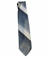 Marquis Brittania Vintage Men&#39;s Wool Tie Gray Striped Necktie WPL 2555 - $20.31 CAD