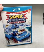 Sonic &amp; All-Stars Racing Transformed Nintendo Wii U 2012 W/ Case &amp; Manua... - $18.94 CAD