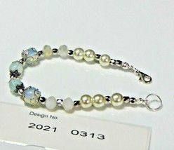 Opal Gemstone Bracelet Metaphysical-Promotes love, joy, emotional #0313 - £8.81 GBP