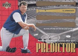 1997 Upper Deck Predictor Scratched Roger Clemens 30 Blue Jays - £0.79 GBP