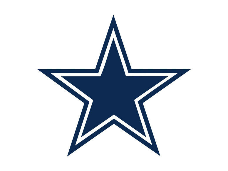 2x Dallas Cowboys Vinyl Decal Sticker Different colors & size for Cars/Bikes