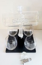 Whiskey Vodka Motorcycle Decanter Set w/ Spout Mancave Bar &amp; Gift  Father&#39;s Day - £156.61 GBP