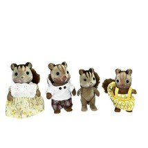 Calico Critters/sylvanian Families Walnut Squirrel Family Of 4 Mom Dad Kids - £15.98 GBP