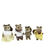 Calico Critters/sylvanian Families Walnut Squirrel Family Of 4 Mom Dad Kids - £16.29 GBP