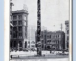 Pioneer Square Totem Pole Seattle Washington WA 1910 UNP UDB Postcard Q7 - £4.63 GBP
