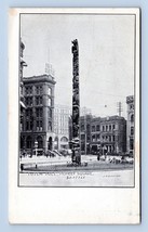 Pioneer Square Totem Pole Seattle Washington WA 1910 UNP UDB Postcard Q7 - £4.64 GBP