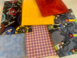 Quilt Bicycle Cotton fabric set #17cy - £7.94 GBP