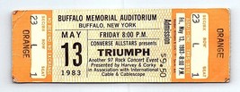 Triumph Concert Ticket Stub Peut 13 1983 Buffalo New York - $49.49