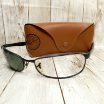 Ray Ban Black Metal Sunglasses w/Case RB3254 006 61-18 Made in Italy FRAME ONLY - £29.17 GBP