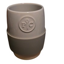 Pampered Chef Oversized Mug White Gray Stoneware Coffee Tea Soup Cup Lar... - $227.88 MXN