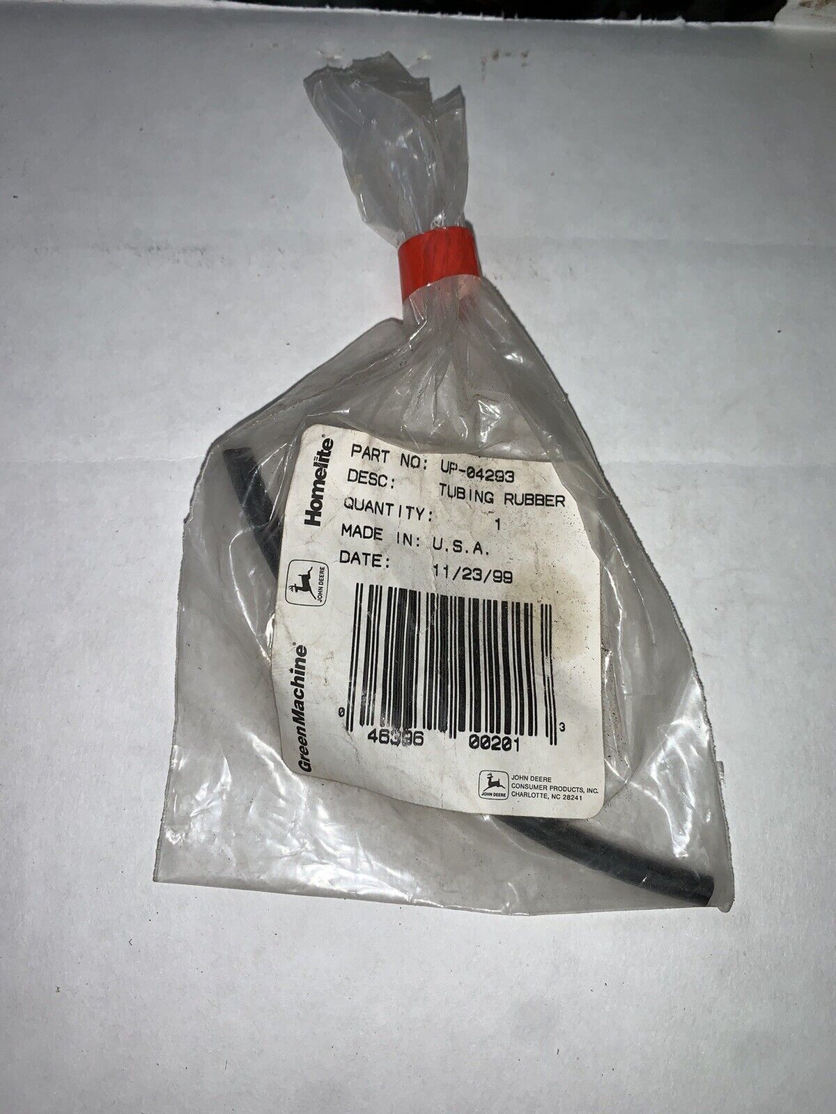 OEM Homelite  CHAINSAW Tube Hose Rubber Tubing UP-04293 NOS *New* (bt) - $3.95