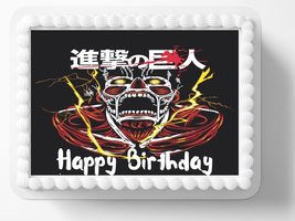 Anime Manga Edible Image Cake Topper Frosting Sheet Icing Paper Birthday Cake De - $16.47