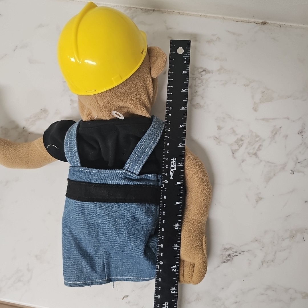 Melissa & Doug Puppets Construction Worker Rare Includes Wooden Stick Rod Item image 10