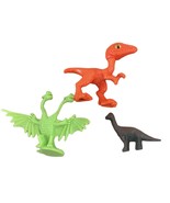 3 x Small Plastic Dinosaur Toys Lot of 3 assorted - $6.90