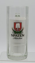 G S SPATEN Munchen .25 Liter .25L Beer Mug Glass Stein Dimpled Munich 5&quot; Tall - £19.57 GBP