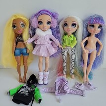 Lot 4 Rainbow High Dolls Violet More OOAK Figures Clothes - £21.55 GBP