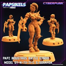 3D Printed Papsikels Cyberpunk Sci-Fi Papz Battle Gynoid SY-N-T3-TI-C So... - $6.32+