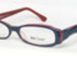 tesi Clear 115 01 AEGEAN BLUE /RUSPBERRY BLUSH UNIQUE RARE EYEGLASSES 50... - $114.10