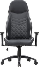 Black And White Suni Modern Adjustable Height Faux Leather Gaming Chair From - £213.42 GBP