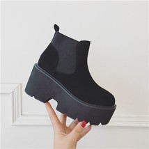 Autumn Boots Round Toe Shoes Luxury Designer Winter Women Clogs Platform Bootee  - £39.70 GBP