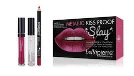 Bellapierre Cosmetics Kiss Proof Slay Lip Gloss Kit -Rosey Pink - £15.81 GBP