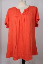 Just My Size 1X (16W) Orange Short Sleeve T-Shirt Top - £15.17 GBP