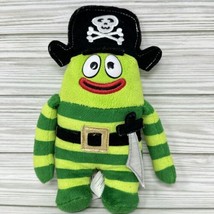 Yo Gabba Gabba Pirate Brobee Plush Stuffed Animal 9&quot; Long Spin Master Toy 2009 - £11.66 GBP