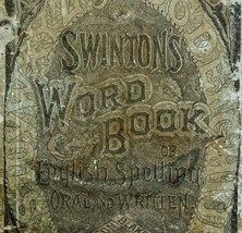 Swinton&#39;s Word Book Of English Spelling 1880 Victorian Language Antique E65 - £29.89 GBP