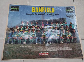 Old Poster Club Banfield National Champion 92/93 Check Stock - £12.37 GBP