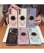 Purple Electroplated TPU kickstand Phone case for Samsung S23Plus Cute C... - £6.29 GBP