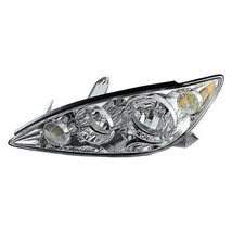 Headlight For 2005-2006 Toyota Camry Left Side Chrome Housing Clear Lens -CAPA - $167.06