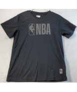 NBA T Shirt Youth Size XL Black Knit Polyester Short Sleeve Crew Neck Ba... - £11.61 GBP