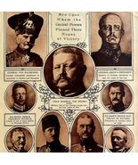 Leaders Of Nations Invested In The Great War 1920s WW1 Battle Military G... - $330.19 MXN