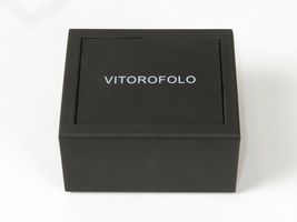 Mens Cufflinks by Vitorofolo Use for French Cuff Shirt V29-5 Silver Plated image 5
