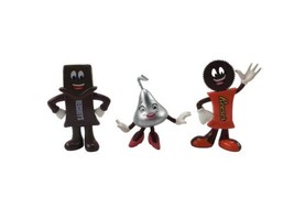 Hersheys Chocolate Lot of 3 Mascot Souvenir Park Reeses Figurine - $24.70