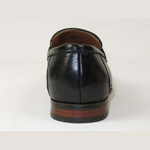 Men's Shoes Steve Madden Soft Leather upper Slip On Penny Acheron Black image 6