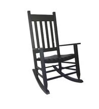 2 PACK Children&#39;s (Upto 110lb) Rocking Chair Solid Wood Slat Seat Black ... - $91.03