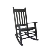 2 PACK Children&#39;s (Upto 110lb) Rocking Chair Solid Wood Slat Seat Black ... - $126.87 CAD