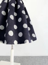 Winter Polka Dot Midi Pleated Skirt Women Custom Plus Size Pleated Party Skirt image 10