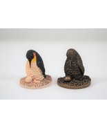 Scotland Penguin w/ Egg Mini Figurines Bronze Age Handmade Handpainted P... - £15.12 GBP